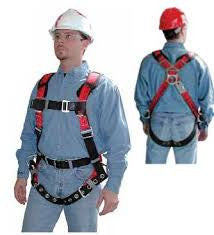 MSA Standard Size TechnaCurv Vest Style Harness With Qwik-Fit Chest Buckle, Tongue Buckle Leg Straps And Back, Hip And Front D-Rings