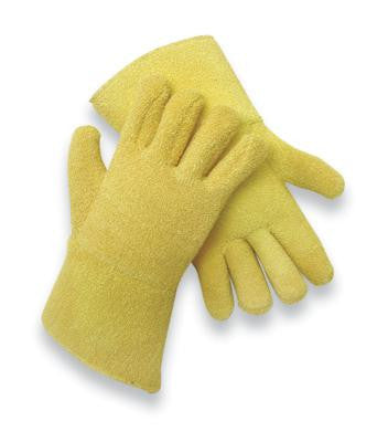 National Safety Apparel Large KevlarTerrybest 22 Ounce Kevlar And Terry Cloth Special Reverse Wool Lined Ambidextrous Heat Resistant Gloves With 12" Cuff