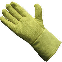 National Safety Apparel Medium Reversed KevlarTerrybest 22 Ounce Kevlar And Terry Cloth Reverse Wool Lined Ambidextrous Heat Resistant Gloves With 12" Gauntlet Cuff