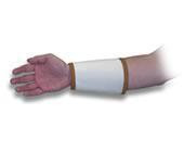 National Safety Apparel Large 9" White Cut-Resistant Nylon Mesh Wristlet With Velcro Closure
