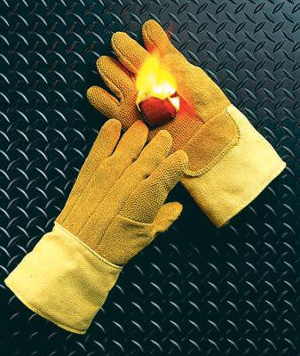 National Safety Apparel Large Norbest  822 22 Ounce PBIKevlar 10 Ounce Reverse Wool Lined Heat Resistant Gloves With 14" Gauntlet Cuff