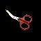 North Red Handle Angled Scissors