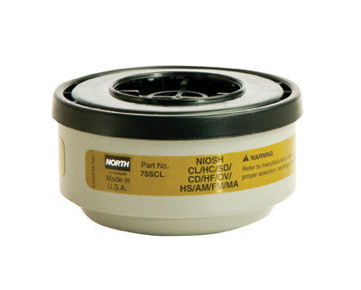 North Organic Vapor, Ammonia, Methylamine, Formaldehyde And Acid Gas Cartridge For 5400, 5500, 7400 And 7500 Series Air Purifying Respirator (APR)
