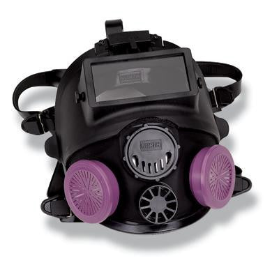 North Small Black Silicone 7600 Series Full Face Facepiece  With Welding Attachment