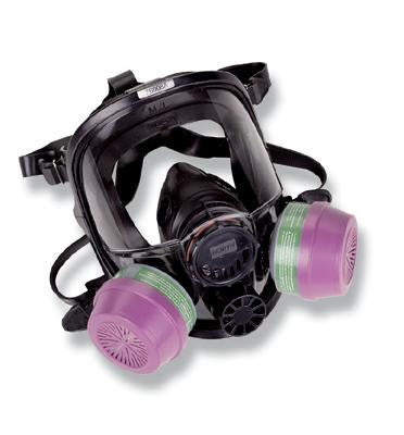 North Small Black Silicone 7600 Series Full Face Facepiece With Speech Diaphragm