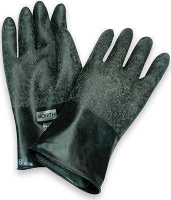 North 13 Mil Unsupported Butyl Glove With Grip-Saf Palm and Beaded Cuff  11" - Size 10