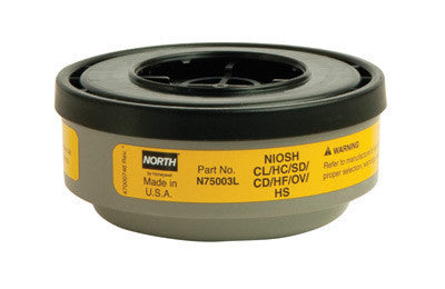 North Organic Vapor And Acid Gas Cartridge For 5400, 5500, 7400 And 7500 Series Air Purifying Respirator (APR)
