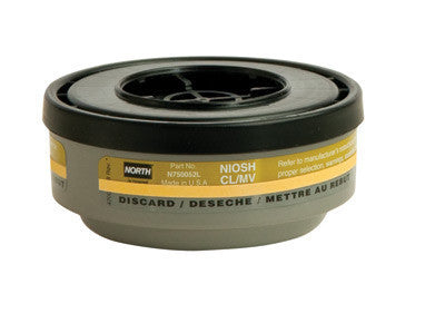 North Mercury Vapor And Chlorine Cartridge For 5400, 5500, 7400 And 7500 Series Air Purifying Respirator (APR) With End-Of-Life-Indicator