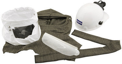 North Primair FM200 Series Powered Air Respirator E2 Style Hard Hat With Hood And Carbtex Flame Resistant Cover