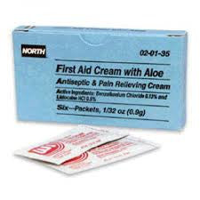 North 0.9 Gram Unit Dose Packet First Aid Burn Cream With Aloe (10 Per Box)