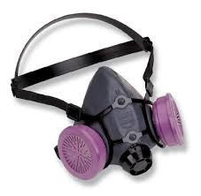 North Small Black Elastomeric/Silicone 5500 Series Half Mask Facepiece