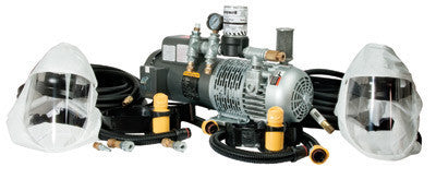 North Portable 1 1/2 hp Ambient Air Pump (Contains Air Pump, 2 Hoods, 2 Breathing Tubes, Couplers, Airline And Hose