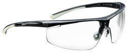 North By Honeywell Adaptec Safety Glasses With Wide Size Transluscent Black Frame And Clear 4A Anti-Fog, Anti-Static And Anti-Scratch Lens