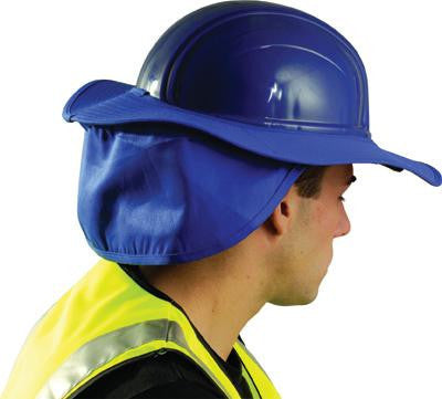 OccuNomix One Size Fits All Royal Blue Cotton Hard Hat Shade