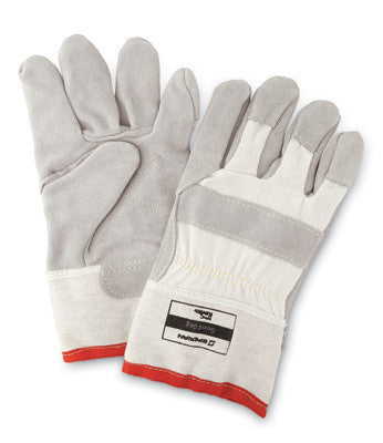 Perfect Fit Men's White GuardDog Premium Grade Leather Palm Cut Resistant Glove With Safety Cuff And Seamless Kevlar Knit Liner