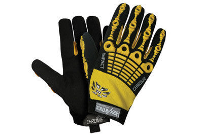 HexArmor X-Large Black And Yellow Chrome Series Cut 5 Impact 360Œ_ SuperFabric Cut Resistant Gloves With Synthetic Leather Palm