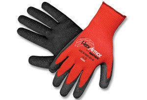 HexArmor Large Red And Black Level 6 Series SuperFabric Cut Resistant Gloves With Wrinkle Rubber Palm Coating