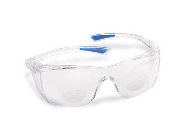 Radnor Readers Series 2.5 Diopter Safety Glasses With Clear Frame And Clear Polycarbonate Anti-Scratch Lens