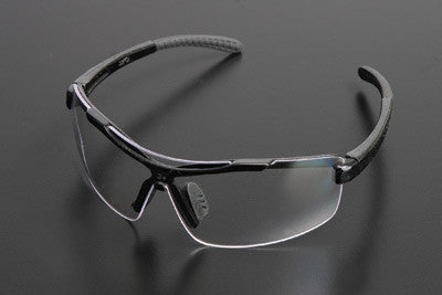 Radnor Image Series Safety Glasses With Black Frame And Clear Polycarbonate Lens