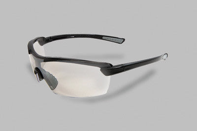 Radnor Image Series Safety Glasses With Black Frame And Clear Polycarbonate Indoor/Outdoor Lens