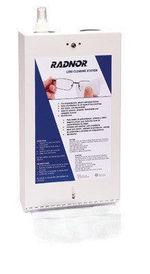 Radnor 9" X 3 1/4" X 17 1/2" Refillable Metal Lens Cleaning Station (Empty - Product Sold Seperately) (1 Per Case)