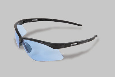 Radnor Premier Series Safety Glasses With Black Frame And Blue Polycarbonate Lens