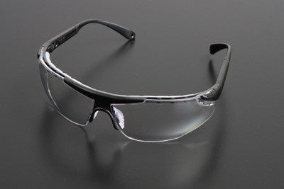 Radnor Elite Plus Series Safety Glasses With Black Frame And Clear Anti-Fog Lens