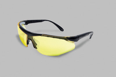 Radnor Elite Plus Series Safety Glasses With Black Frame And Amber Lens