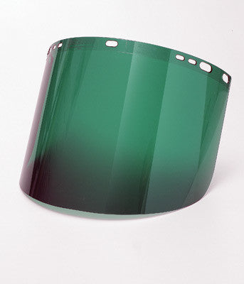 Radnor 9" X 15 1/2" X .060" Green Shade 5 Polycarbonate Faceshield (50 Per Case)