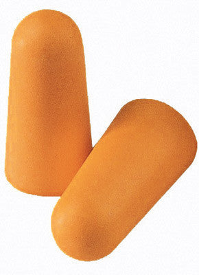 Radnor Single Use Tapered Orange Polyurethane And Foam Uncorded Earplugs (200 Pair Per Box)