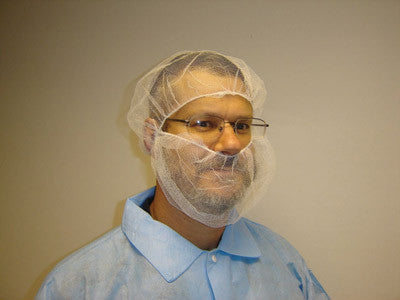 Radnor 24" White Polyester Hairnet (100 Per Box)