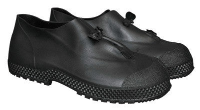 Radnor Small Black 4" PVC Slip-On Overboots With Self-Cleaning Tread Outsole