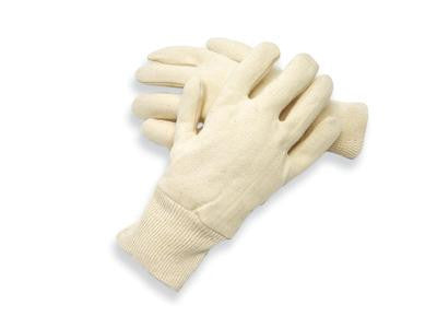 Radnor Ladies White 5.5 Ounce Reversible 100% Cotton Jersey Gloves With Knitwrist