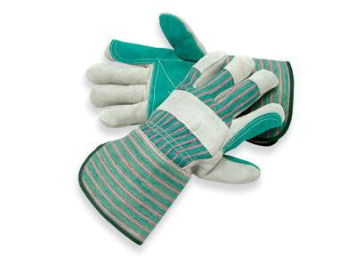 Radnor Large Shoulder Grade Double Leather Palm Gloves With Gauntlet Cuff, Double Leather On Palm, Index Finger And Thumb