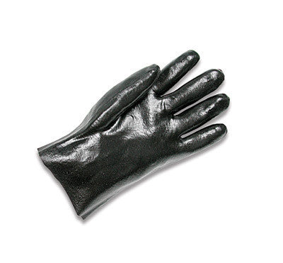 Radnor Large Black 14" Economy PVC Glove Fully Coated With Rough Finish Palm