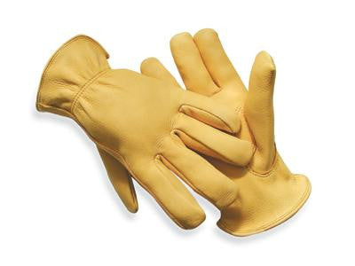 Radnor X-Small Premium Grain Deerskin Unlined Drivers Gloves With Keystone Thumb, Slip-On Cuff, Double Stitched Hem And Shirred Elastic Back