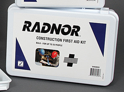 Radnor 25 Person Bulk Construction First Aid Kit In Plastic Case