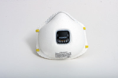 Radnor N95 Flame Resistant Particulate Disposable Respirator With Exhalation Valve And Adjustable Nose Clip - NIOSH 42CFR84 (10 Each Per Box)