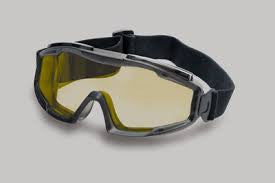 Radnor Indirect Vent Splash Goggles With Gray Low Profile Frame And Amber Lens