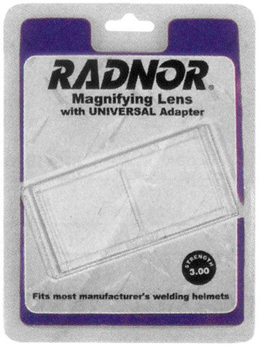 Radnor 2" X 4 1/4" 1 Diopter Polycarbonate Magnifying Lens With Universal Adapter