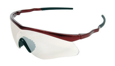 Radnor Sport Series Safety Glasses With Red Frame And Clear Anti-Scratch Lens