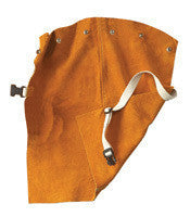 Radnor 24" Bourbon Brown Premium Side Split Leather Bib With Snap Attachment And Side Release Buckle (Fits Cap Sleeves Small - X-Large)
