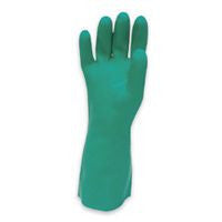 Radnor Size 7 Green Radnor 13" Flock Lined 17 mil Unsupported Nitrile Gloves With Sand Patch Finish