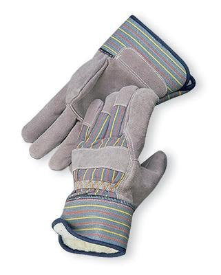 Radnor Large Pile Lined Cold Weather Gloves With Safety Cuffs