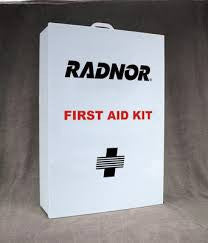 Radnor 25 Person Bulk Sturdy Metal First Aid Cabinet