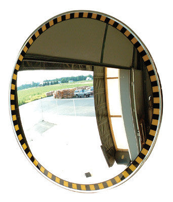 Se-Kure View 26" Acrylic Indoor Convex Security Mirror With Safety Border