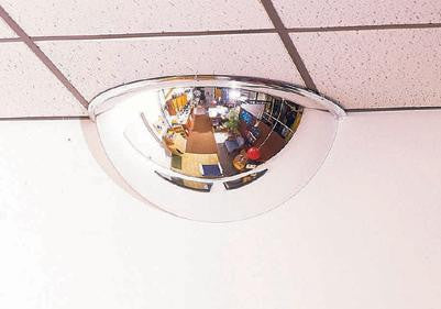 Se-Kure View 26" Half Dome 180 Degree Mirror