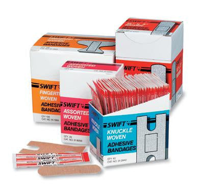 Swift First Aid 3/4" X 3" Woven Strip Adhesive Bandage (650 Per Pack)