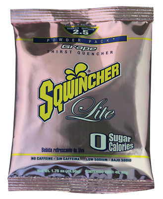 Sqwincher 1.76 Ounce Instant Powder Pack Grape Lite Electrolyte Drink - Yields 2 1/2 Gallons (32 Packets Per Case)