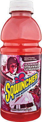 Sqwincher 20 Ounce Wide Mouth Ready To Drink Bottle Slammin' Strawberry Lemonade Electrolyte Drink (24 Each Per Case)